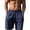 Blue, variant on FUZHIQ Men's Gym Shorts 5 Inch Inseam Solid Color Drawstring Elastic Waist Twill Chino Short Relaxed Fit Walking Summer Shorts Pull-On Knit Shorts with Pockets Daily Wear,S