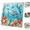 A#008, variant on Ocean Theme Pearl Art DIY Kit, Sea Creature Diamond Bead Painting Canvas Craft, Stretched Square Canvas Board, Underwater Animal Art Decor for Bedroom Living Room Indoor Display 1pc G