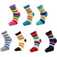 thumbnail image 1 of Chaussettes à Cinq Doigts pour Femmes en Coton, Chaussettes de Randonnée à la Cheville, Lot de 7, 7 Paires, Taille Unique, 1 of 8