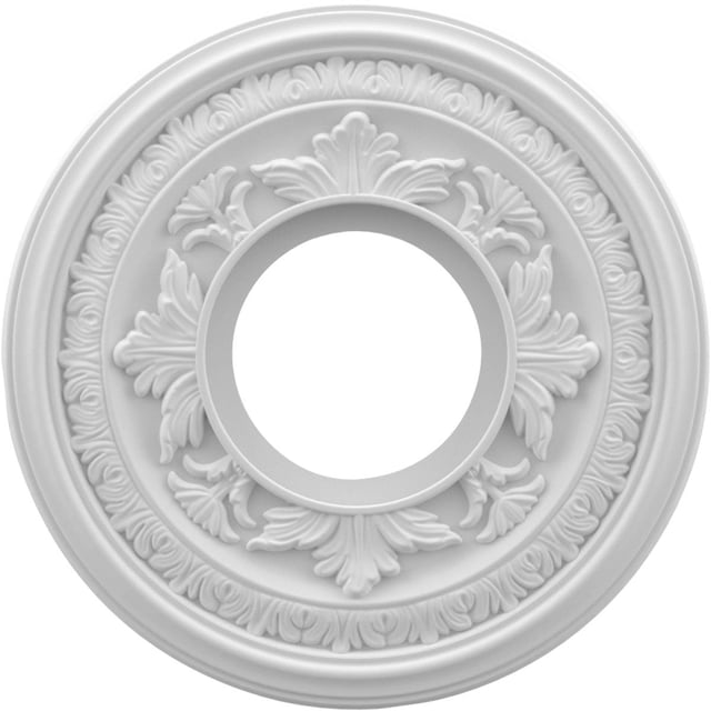 Medallón de techo Ekena Millwork CMP10BA de PVC de 25 cm de diámetro exterior