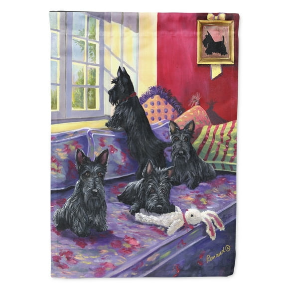 Carolines Treasures PPP3175GF Scottie Daybed Flag Garden Size  Small multicolor