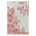 thumbnail image 5 of Pink Flower Beige Background Blackout Curtains for Living Room Bedroom 55W x 72/84L Insulated Window Drapes 2 Panels, 5 of 6