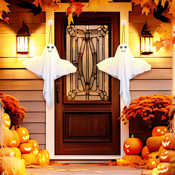 Decoraciones de Halloween, adornos de Halloween, regalos de Halloween, colgante luminoso de Halloween, colgante decorativo para fiesta familiar de Halloween, fantasma de Halloween.