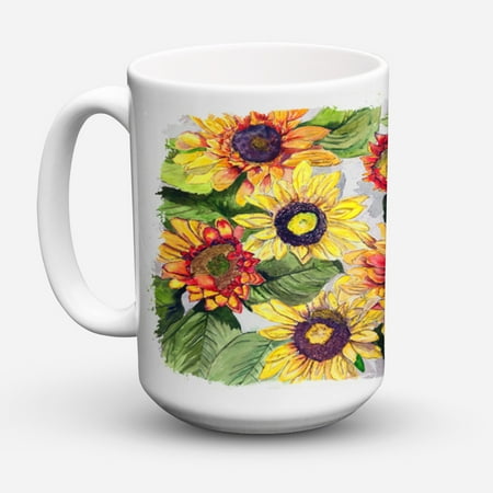 

Carolines Treasures 8766CM15 Sunflowers Coffee Mug 15 oz 15 ounce multicolor