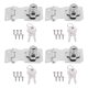 thumbnail image 1 of 4 piezas de cerraduras con llave de 2,5 pulgadas con perilla giratoria, cierres de metal diferentes, 1 of 4