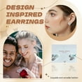 thumbnail image 4 of DESIGNICE 2Pcs Summer Earrings,Skin鈥慡afe Smoothness Summer Earrings for Women,Alloy Material Stud Earrings for Women,Small Stud Earrings for Women for Vacation,Style3, 4 of 7