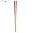 thumbnail image 1 of 10 Pairs Wooden Unpainted Restaurant Hotel Household Kitchen Chopsticks Cutlery, 1 of 4