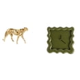 thumbnail image 1 of Escultura De Reloj De Pared De Guepardo Dorado, Adorno Decorativo Para Oficina, Hogar, Baño, Granja, Cocina, Estudio, Regalo Preciso Y Silencioso., 1 of 8