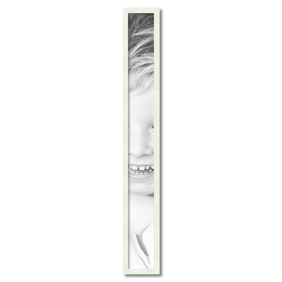 ArtToFrames 5" x 45" White Picture Frame, 5x45 inch White Wood Poster Frame (WOM-5138)
