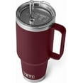 thumbnail image 1 of YETI Rambler Tasse en Paille 42 oz, Isolée sous Vide, Acier Inoxydable, Rouge Vigne Sauvage, 1 of 8
