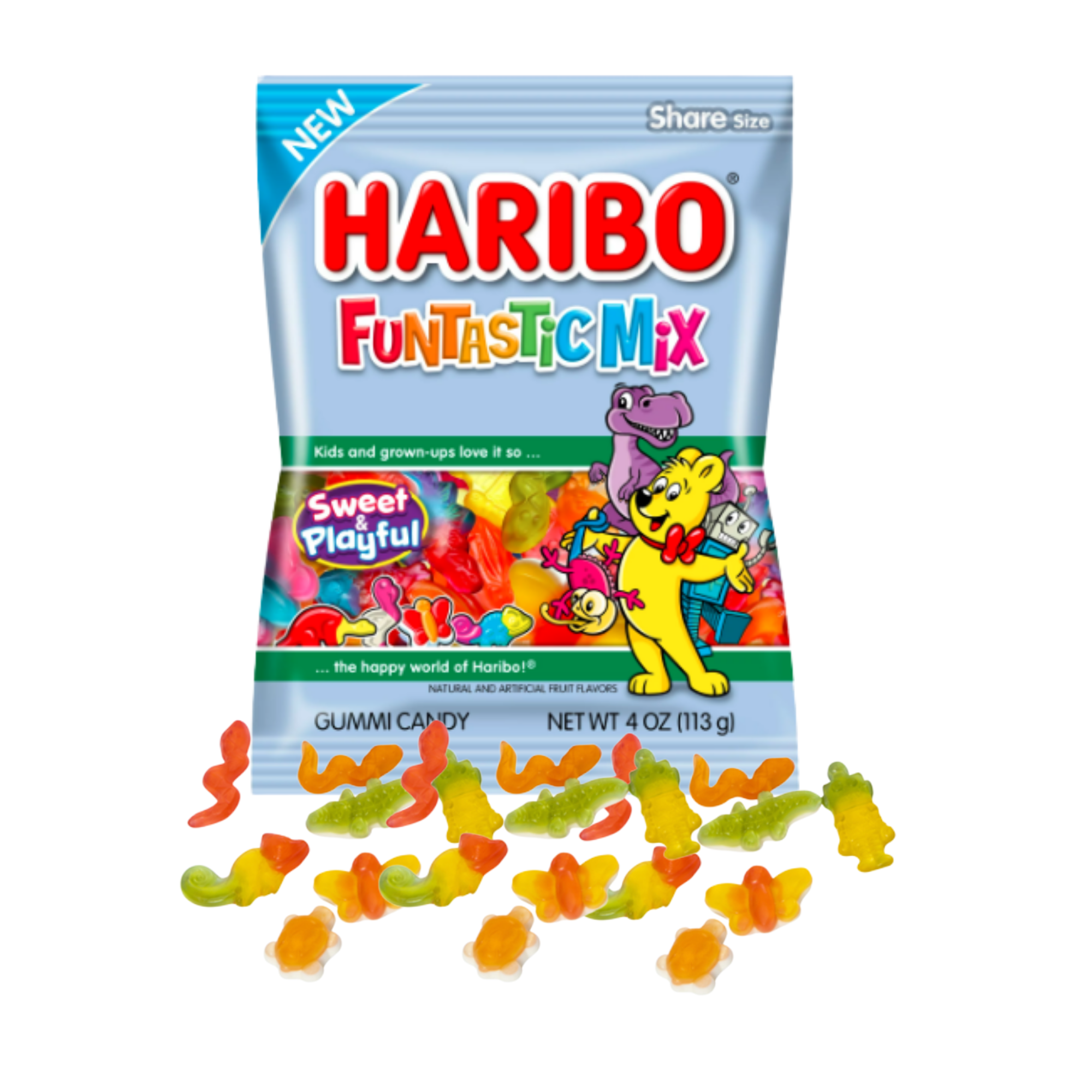 FSSTAM Gummi Candy Mix Gummy Bears Candy Fruit Flavors, Sweet and