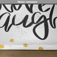 thumbnail image 6 of Ambesonne Live Laugh Love Place Mats Set of 4, Phrase Dots, Standard Size, Black White Yellow, 6 of 6