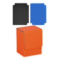 thumbnail image 3 of Caja de baraja de cartas coleccionables, organizador de almacenamiento para pasatiempos, tarjeta de reunión Naranja, 3 of 8
