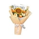 thumbnail image 5 of Ramo de flores de ganchillo, ramo de punto hecho a mano, flores artificiales para la madre Girasol naranja, 5 of 9