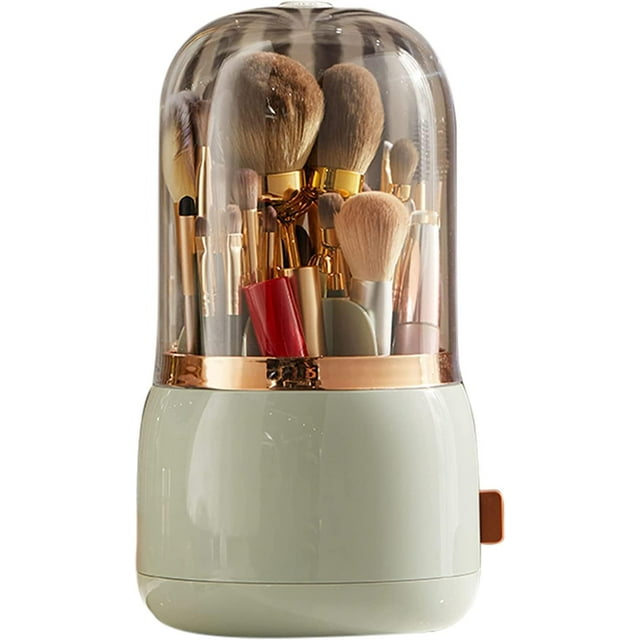 Organizador de Brochas de Maquillaje con Tapa Giratorio
