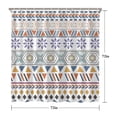 thumbnail image 5 of Waterproof Bohemian Shower Curtain 72x72 Inch Boho Style Polyester Unique Shower Curtain for Bathroom Hotel Home Decor with 12 Plastic Hooks, 5 of 5