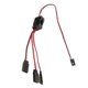 thumbnail image 3 of Cable de extensión de servo RC en Y shaofei con Interruptor de control de luz LED para JR Futaba negro, 3 of 5