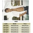 thumbnail image 4 of Ryan Actor Reynolds Throw Blanket Soft Plush Travel Blanket for Bedroom Living Room Couch Office 50"X40", 4 of 9