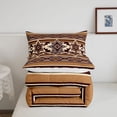 thumbnail image 5 of Homewish Vintage Aztec Striped Queen Comforter Set,Geometric Rhombus Comforter Sets Queen,Reversible,3pcs,1 Comforter and 2 Pillowcases, 5 of 7