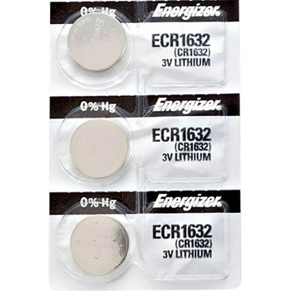 3 x Energizer CR1632 Batteries, Lithium Battery 1632