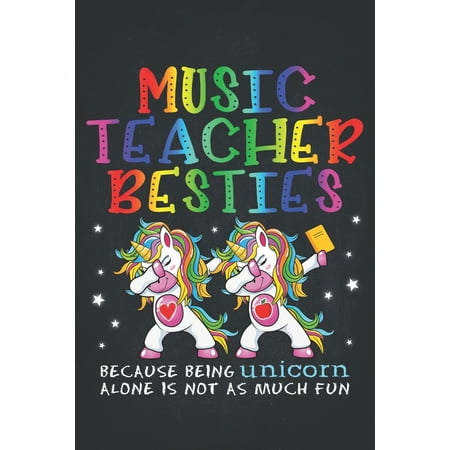 Unicorn Teacher: Music Teacher Besties Teacher's Day Best Friend Perpetual Calendar Monthly Weekly Planner Organizer Magical dabbing da (Ultimate Best Friend Test)