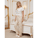 thumbnail image 4 of Pijama De 3 Piezas Mujer Pantalon Short Y Playera A Juego, 4 of 5
