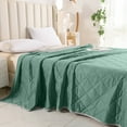 thumbnail image 3 of Hvmvliv Cooling Quilt 150x200cm Summer A/C Comfortersummer Cool Comfortermugwort Ice Spring Cool Feeling Comforter Thick Cooling Blanket Green, 3 of 6
