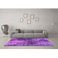 thumbnail image 3 of Ahgly Company Machine Washable Indoor Rectangle Oriental Purple Industrial Area Rugs, 2' x 5', 3 of 4