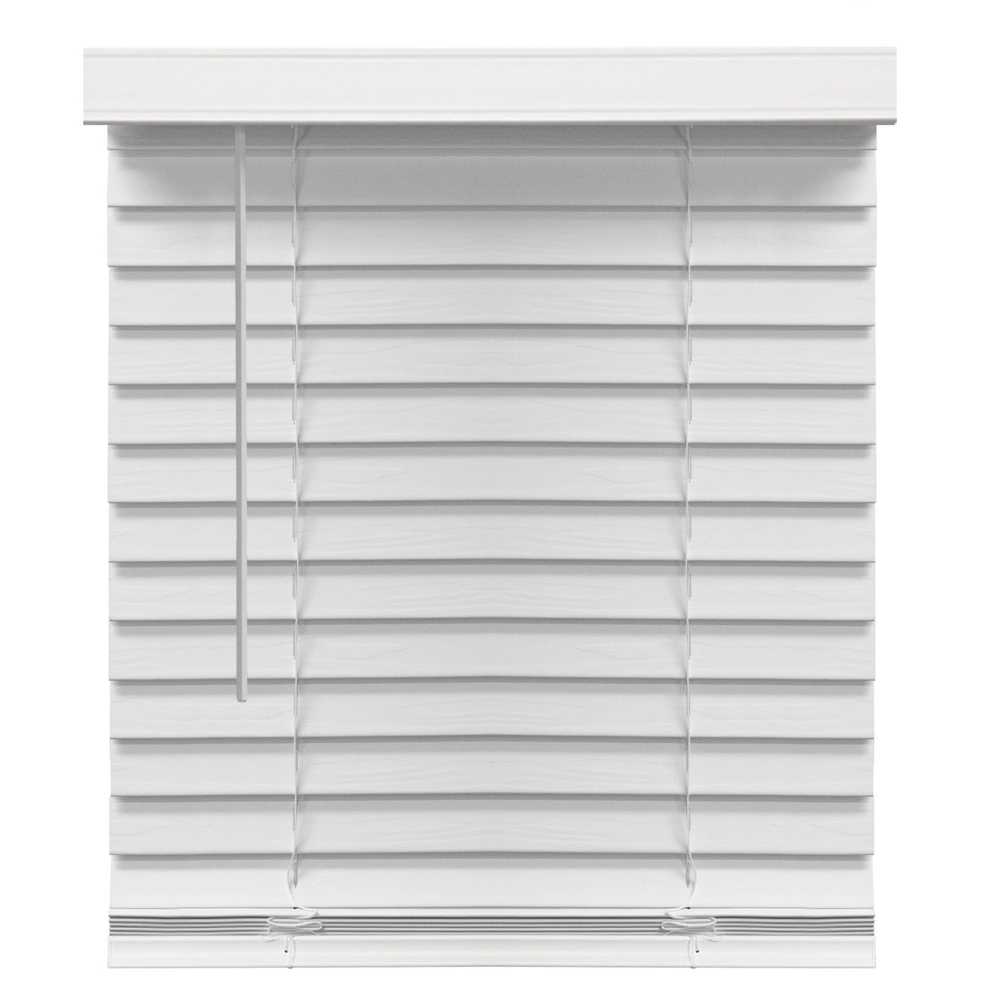 Richfield Studios 2" Cordless Faux Wood Blinds, White