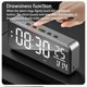 thumbnail image 1 of Black Smart Sound Alarm ClockWall Mounted Desk Clock, 1 of 5