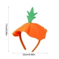 thumbnail image 2 of Hyknon Halloween Pumpkin Hat Headband, Cute Pumpkin Hair Hoops with Orange Green Top Hat, Soft Pumpkin Hat Headwear, Reusable Comfortable Hair Hoops Costume Accessory for Cosplay Dress Up Party, 2 of 3