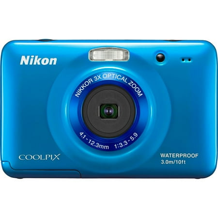 Nikon CoolPix S30 Blue 10.1MP Digital Camera w/ 3x Optical Zoom, 2.7" LCD Display, Waterproof