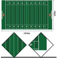 thumbnail image 5 of American Football Field Tablecloth Touchdown Game Day Sport Themed Party Decoration Kitchen Dining Room Home Rectangular Table Cover (60" x 102"), 5 of 5