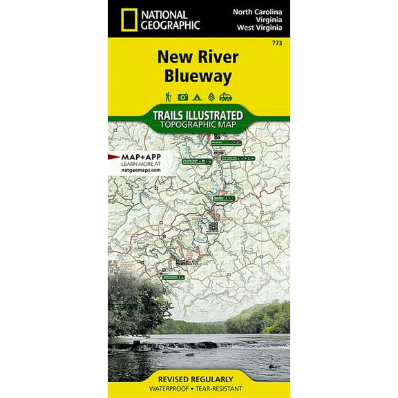 National Geographic Trails Illustrated M New River Blueway Map, Book 773, (Paperback)