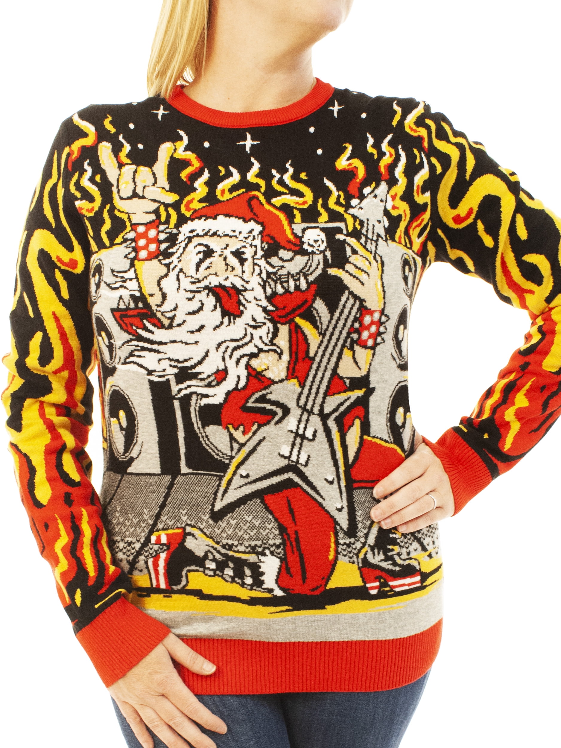 Ugly Christmas Party Unisex Ugly Christmas Sweater Heavy Metal