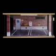 thumbnail image 2 of TISHITA Scène de Fond 1:18 Scène de Stationnement Garage Double Mur de Briques Rouges, 2 of 8