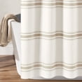 thumbnail image 2 of Lush Decor Farmhouse Stripe Cotton Shower Curtain Black Single 72X72, 2 of 11