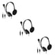 thumbnail image 3 of Methold Auriculares USB Auriculares de estilo montados en la cabeza de alto rendimiento Buena conectividad Auriculares de computadora para centro de No.1 3piezas, 3 of 6