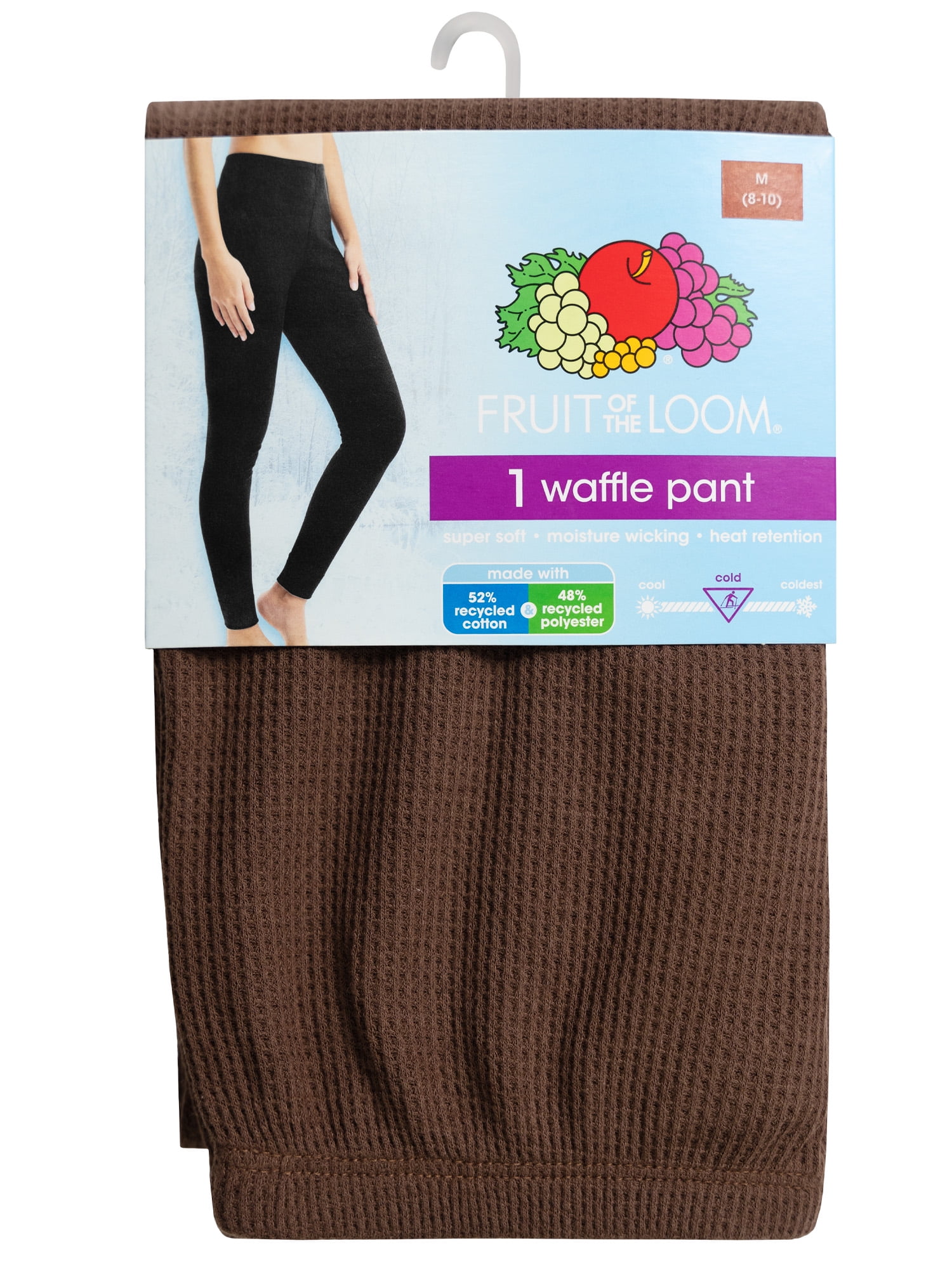 Fruit of the Loom Women's Recycled Waffle Thermal Bottom, Sizes XS-XXL