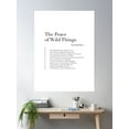 thumbnail image 2 of The Peace Of Wild Things By Wendell Berry Poster Wall Art, Modern Wall Decor For Living Room Bedroom, 12x18 UNFRAMED, 2 of 3