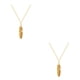 thumbnail image 4 of Qarigey Collar de cadena Joyería estética Estilo bohemio Gargantillas de oro y plata Collares colgantes colgantes con borlas Boda diario Oro 2piezas Qarigey CBP374673, 4 of 6