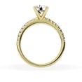 thumbnail image 4 of Unique Moments 1.50 Ct Diamond Solitaire With Accents Round Engagement Ring 14K Yellow Gold, 4 of 6