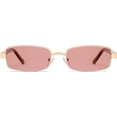 thumbnail image 2 of Retro Rectangle  Sunglasses for Women Men Small 90s  Trendy Slim Narrow Rectangular Frame VL9684, 2 of 6