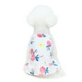 thumbnail image 1 of Dog Camisole Dress Bayberry Printing Two-legged Cotton Ruffled Hem Sleeveless Skirt for Summer, 1 of 8