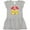 AC-Heather Grey, variant on Inktastic Big Sister Duck Girls Toddler Dress