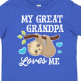 thumbnail image 4 of Inktastic My Great Grandpa Loves Me with Sloth and Hearts Boys or Girls Toddler T-Shirt, 4 of 5