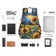 thumbnail image 4 of Disketp Starry Sky Sunflower Mochila Ligera e Impermeable, Mochila de Día Resistente para Viajes, Senderismo y Uso Diario para Hombre y Mujer, 4 of 7