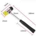 thumbnail image 2 of Martillo de goma de mazo de doble cara, mazo de goma con 6 uds reemplazables, 1 Uds., 2 of 5