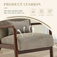 thumbnail image 5 of Villeston Mid Century Modern Accent Chair, Coffee, 5 of 8