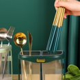 thumbnail image 3 of Spoon Spatula Holder, Plastic Kitchen Chopsticks Rack Wide Application Minimalist Durable  for Restaurant, 3 of 7